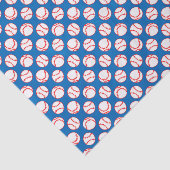 Papier Mousseline Motif Baseballs (Détail)