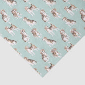 Papier Mousseline Motif beagle Puppy (Détail)
