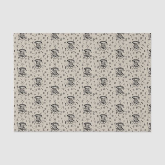 Papier Mousseline MOTIF beige HOGWARTS™ (Recto)