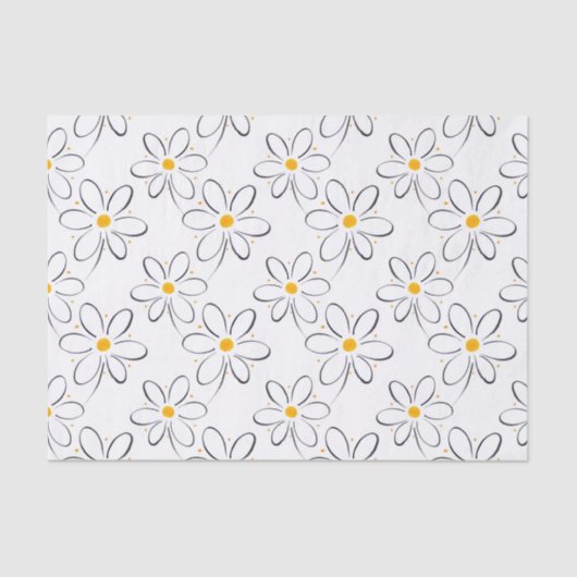 Papier Mousseline Motif blanc (Recto)