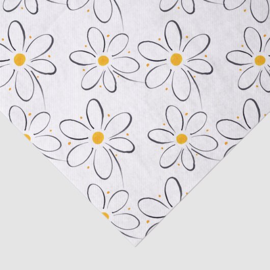 Papier Mousseline Motif blanc (Détail)