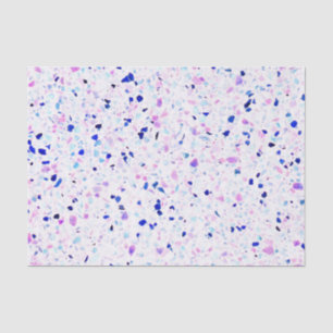 Papier Mousseline Motif blanc bleu pourpre de rétro sol de mosaïque