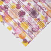 Papier Mousseline Motif blanc rayé tacheté (Détail)