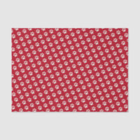 Motif blanc rouge animal d'empreinte de patte de
