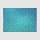 Papier Mousseline Motif bleu d'ADN de Teal (Recto)