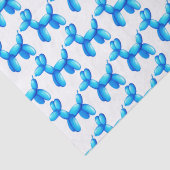 Papier Mousseline Motif bleu de chien de caniche d'animaux de ballon (Détail)