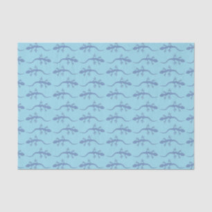 Papier Mousseline Motif bleu de lézard