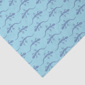 Papier Mousseline Motif bleu de lézard (Détail)