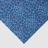 Papier Mousseline motif bleu de texture de léopard (Détail)