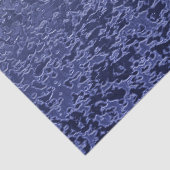 Papier Mousseline Motif bleu et blanc glacial de craquement d'Ombre (Détail)