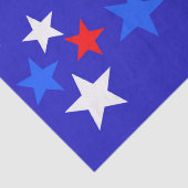 Papier Mousseline Motif bleu, rouge et blanc (Détail)