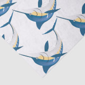 Papier Mousseline Motif Blue Marlin (Détail)