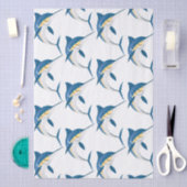 Papier Mousseline Motif Blue Marlin (Artisanat)