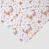 Papier Mousseline Motif Boho (Détail)