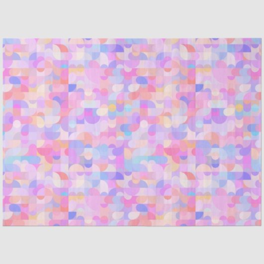 Papier Mousseline Motif Boho (Recto)