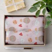 Papier Mousseline Motif Boho mignon en rose (Cadeau)