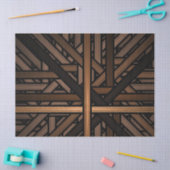 Papier Mousseline Motif bois Design Découpage Papier de tissus (Artisanat)