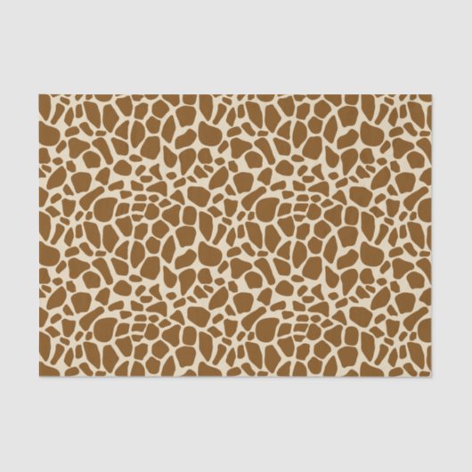 Papier Mousseline Motif Brown d'impression de girafe (Recto)