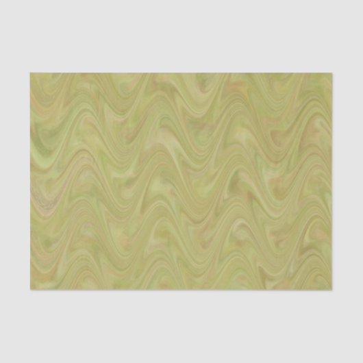 Papier Mousseline Motif Brown Marbling Green (Recto)