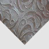 Papier Mousseline Motif brun rustique de cuir de pays occidental (Détail)