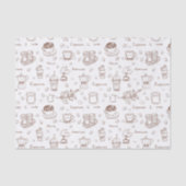 Papier Mousseline Motif café moderne (Recto)