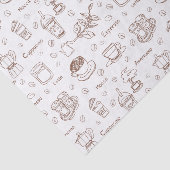 Papier Mousseline Motif café moderne (Détail)