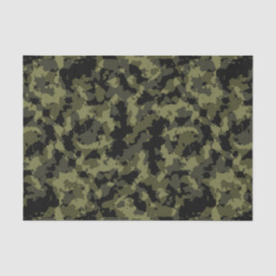 Papier Mousseline Motif Camo