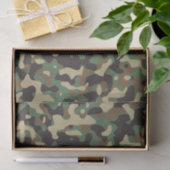 Papier Mousseline Motif camouflage Camo (Cadeau)