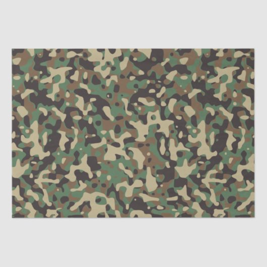 Papier Mousseline Motif camouflage Camo (Recto)