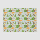 Papier Mousseline Motif campant (Recto)