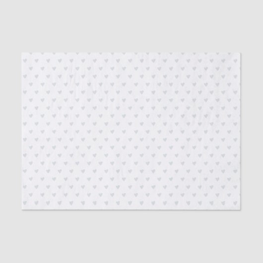 Papier Mousseline Motif cardiaque simple (Recto)