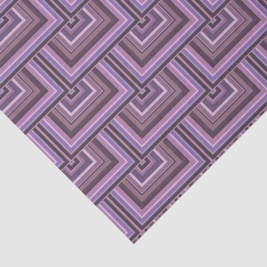 Papier Mousseline Motif carré rayures (Détail)