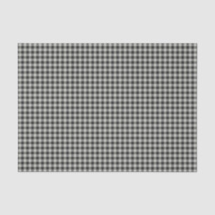 Papier Mousseline Motif Carreaux Vichy à carreaux rétro élégant noir