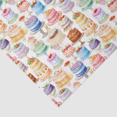 Papier Mousseline Motif carrelé de gâteau amusant (Détail)