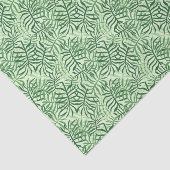 Papier Mousseline motif carrelé mignon en feuille de fougère  (Détail)