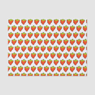 Papier Mousseline Motif Cartoon Fraises