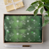 Papier Mousseline Motif céleste de la Parties scintillant Ombre vert (Cadeau)