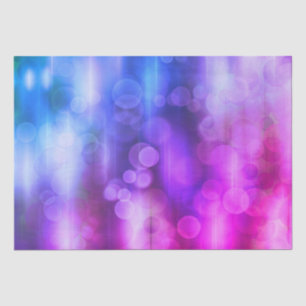 Papier Mousseline Motif Cercles Abstraits rose et violet