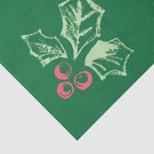 Papier Mousseline Motif Chalk Mistletoe (Détail)