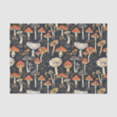 Papier Mousseline Motif champignon  (Recto)