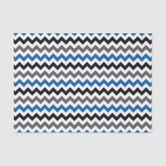 Papier Mousseline Motif Chevron Arrière - plan bleu gris noir blanc