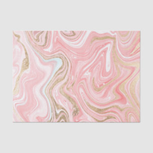 Papier Mousseline Motif chic de corail moderne de rose en pastel de