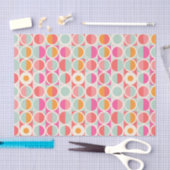 Papier Mousseline Motif circulaire rose chaud (Artisanat)