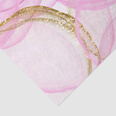 Papier Mousseline Motif circulaire rose et or (Détail)