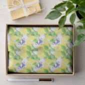 Papier Mousseline Motif citrons Damask (Cadeau)