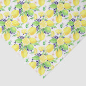 Papier Mousseline Motif citrons Damask (Détail)