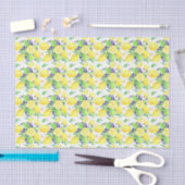 Papier Mousseline Motif citrons Damask (Artisanat)