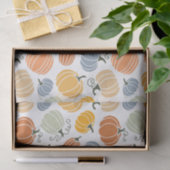 Papier Mousseline Motif Citrouille d'automne coloré (Cadeau)