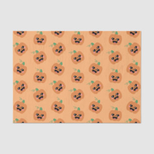 Papier Mousseline Motif Citrouille Halloween Kawaii