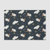 Papier Mousseline Motif Clair de Lune d'Hedwig (Recto)